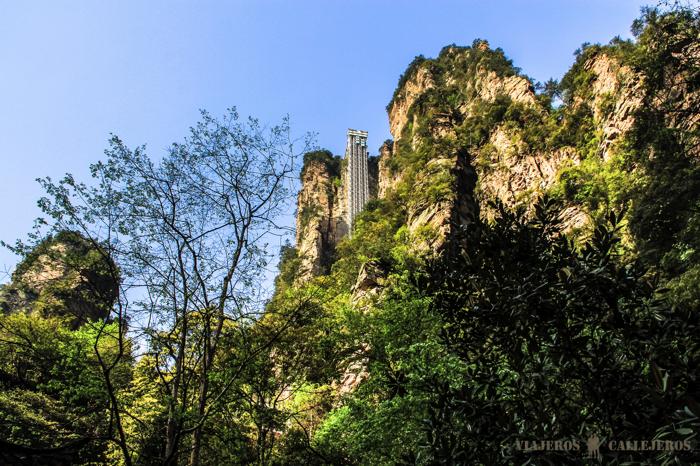 Ascensor Bailong en el Parque Nacional de Zhanjiajie