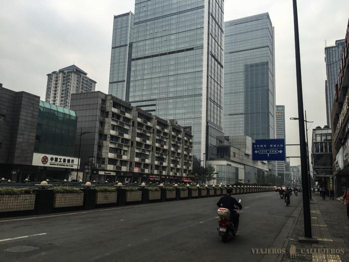Alrededores del hotel de Chengdu