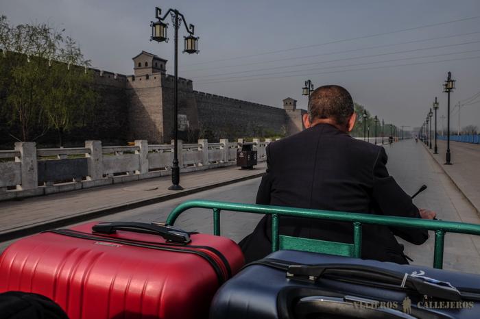Camino a la estación de Pingyao