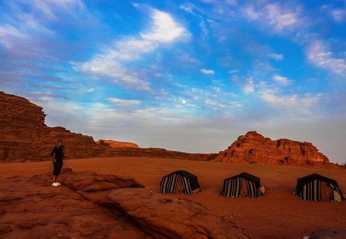 Campamento en el desierto de Wadi Rum