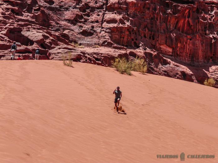 Dunas de arena en Wadi Rum