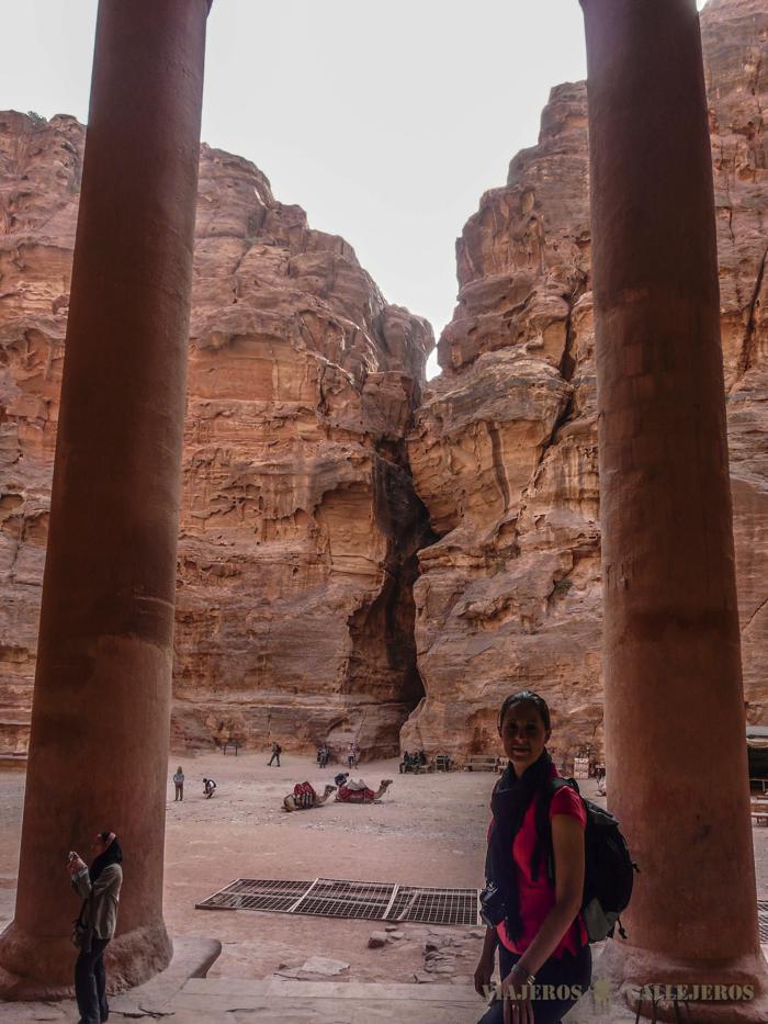 Vistas del Siq desde el Tesoro de Petra