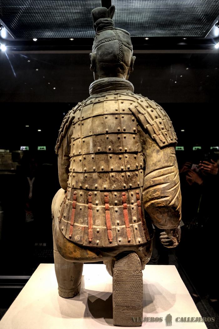 Espalda de un arquero arrodillado. Guerreros de Terracota de Xi´an