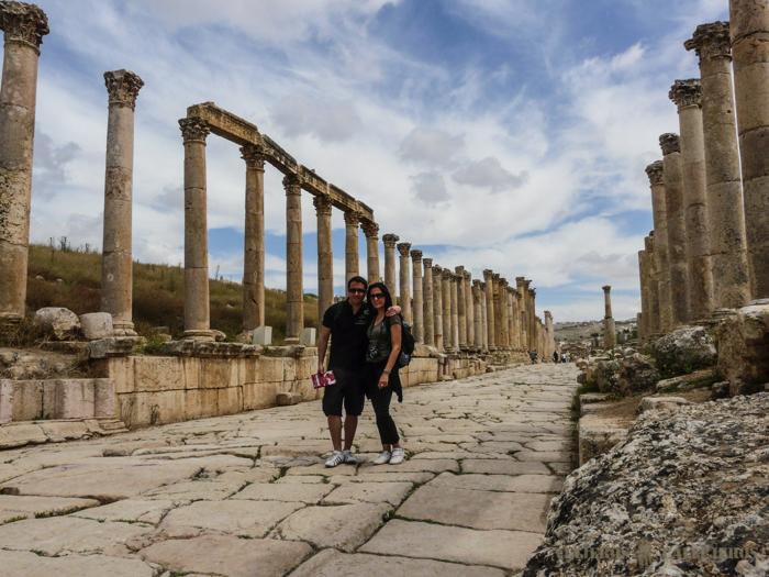 Ruinas de Jerash en Jordania