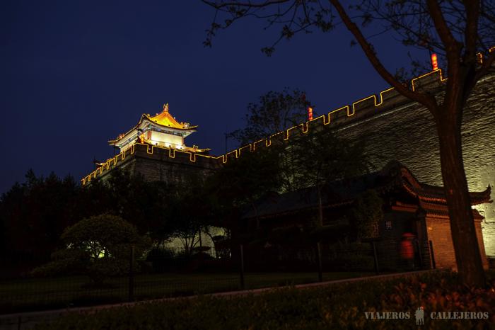 Murallas de Xi´an por la noche