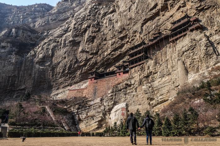 Impresionante el Monasterio Colgante en Datong