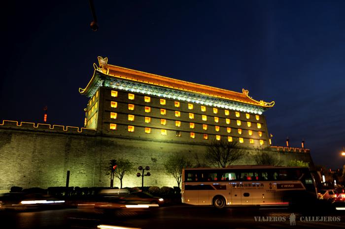 Muralla de Xi´an por la noche