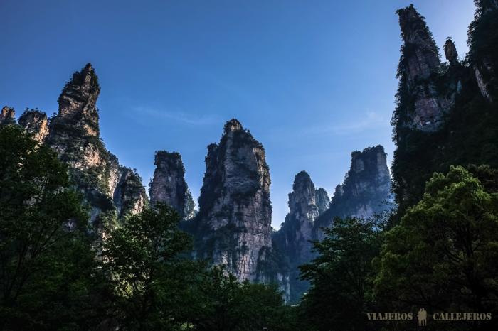 Vistas desde el Ascensor Bailong. Parque Nacional de Zhanjiajie