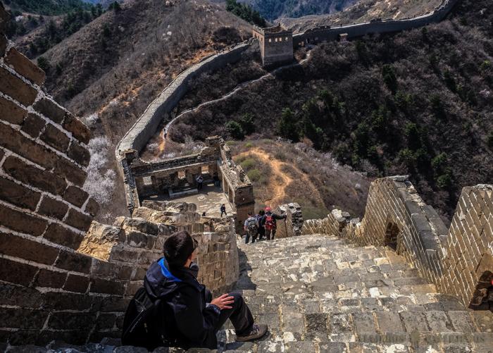 Pendiente en la Gran Muralla China