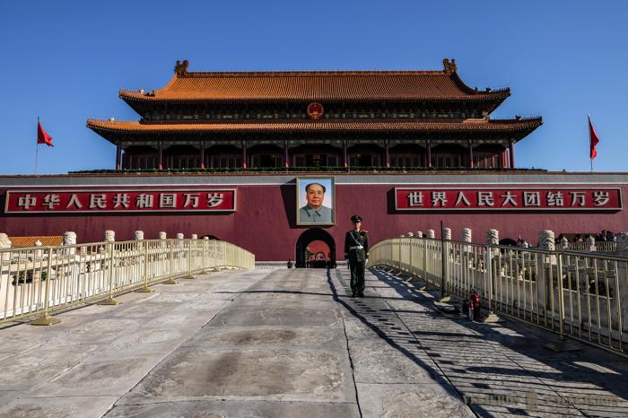 Puerta de la Paz Celestial en la Plaza de Tiananmen