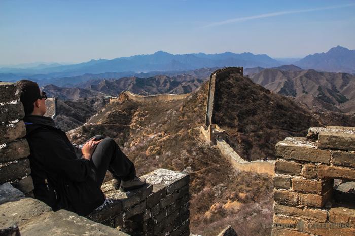 Admirando la Gran Muralla China