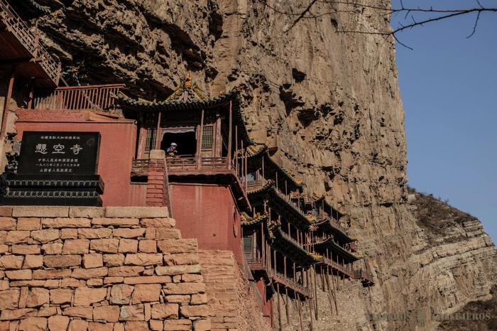 Vistas del Monasterio Colgante de Datong