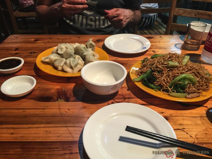 Cenando en Guilin