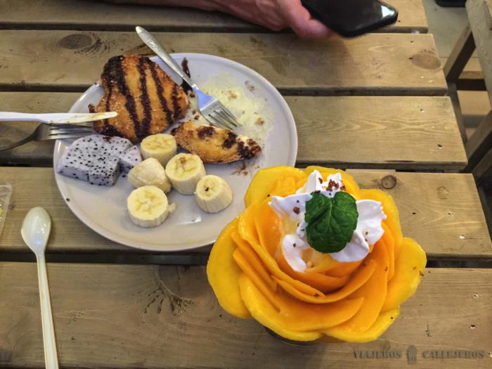 Merendando en Yangshuo