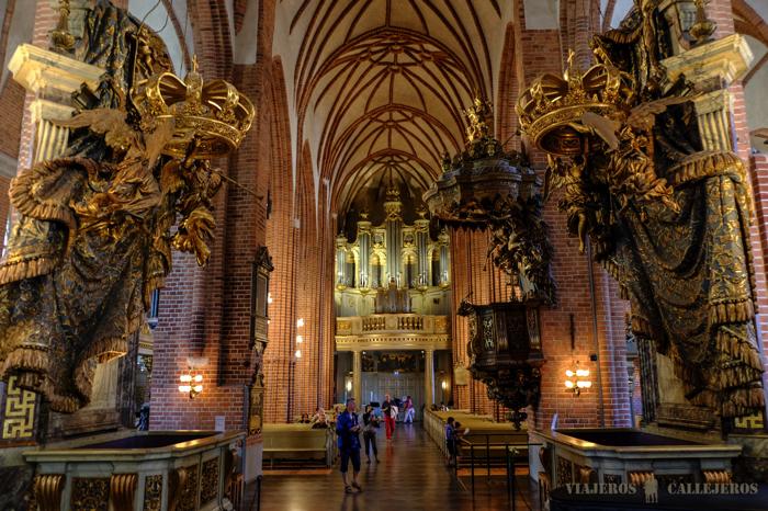 Interior de la Catedral de Estocolmo. Qué ver en Estocolmo