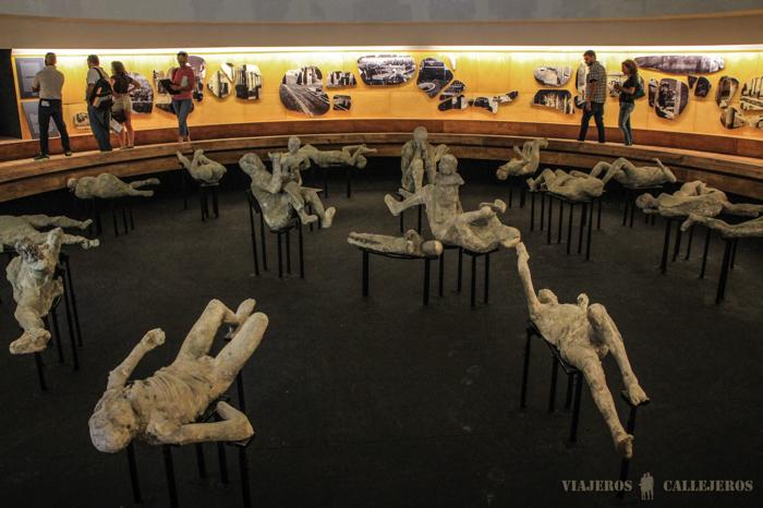 Impresionante exposición de algunos de los cuerpos encontrados en Pompeya