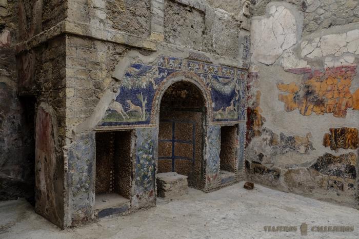 Mosaicos y frescos en Herculano