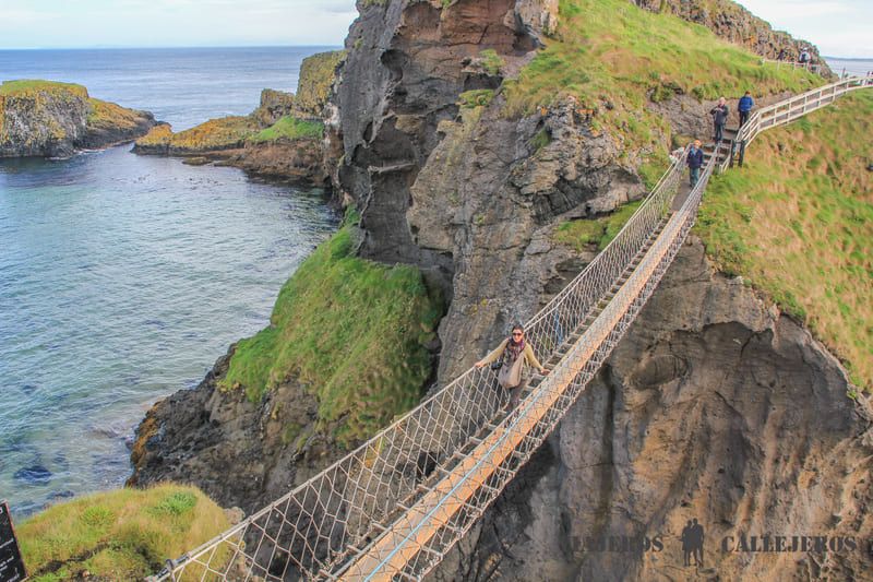 Puente Colgante Carrick a Rede. 10 lugares increíbles que ver en Irlanda