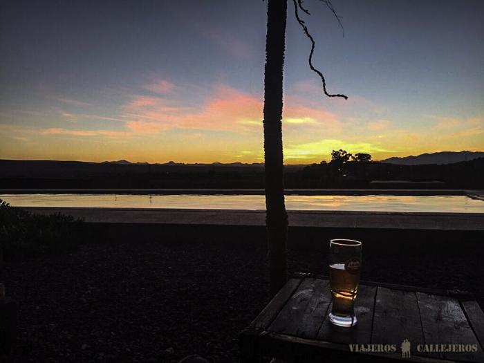 Disfrutando de un atardecer en Ouarzazate