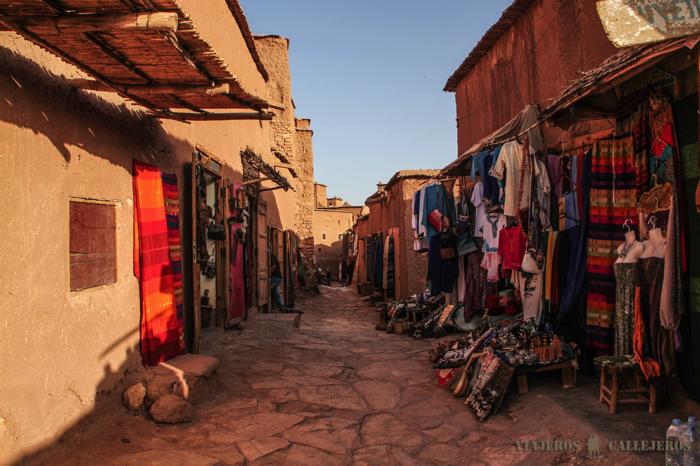 Tiendas en la kasbah de Ait Ben Haddou