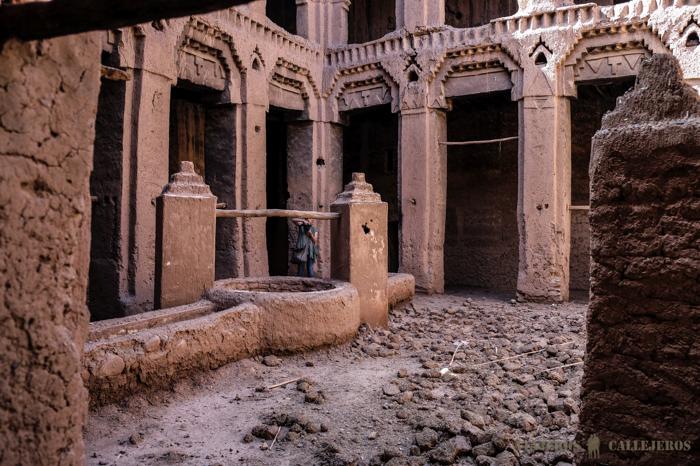 Interior de una de las kasbahs
