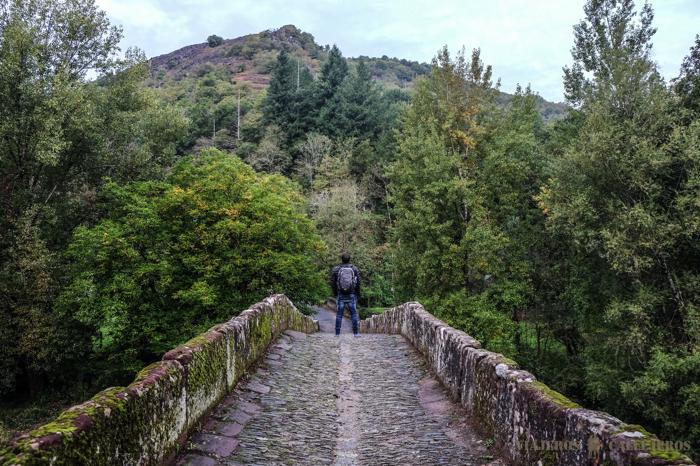 Puente románico sobre el Dourdou en Conques