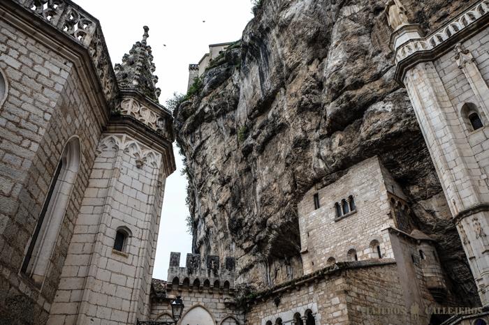 Plaza de las iglesias en Rocamadour