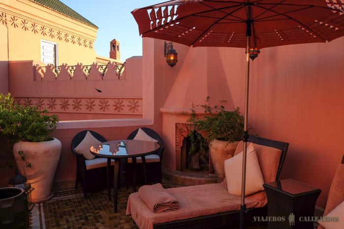 Terraza privada Royal Mansour