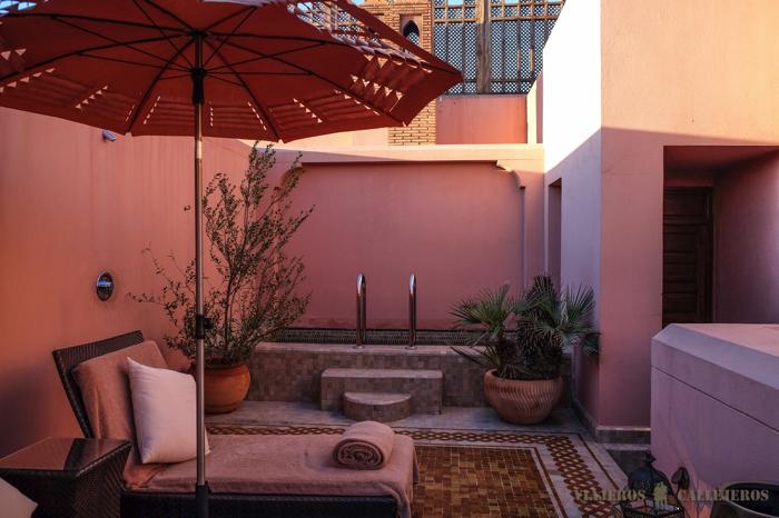 Terraza riad Royal Mansour