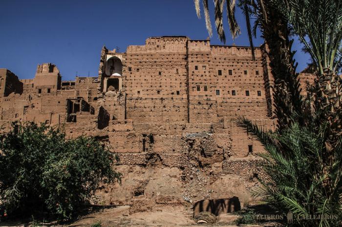 Vista del exterior de las kasbahs de Tamnougalt