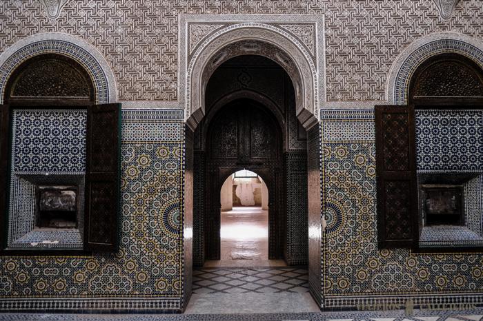Detalles de la decoración de la Kasbah Telouet