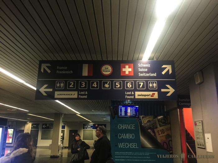 Señalización aeropuerto Basilea-Basel