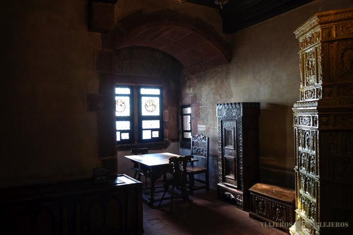 Habitación de la primera planta del Castillo de Haut-Koenigsbourg