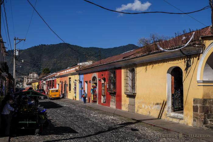 Casas típicas en Antigua