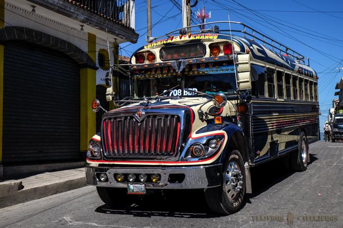 Chicken Bus en Guatemala