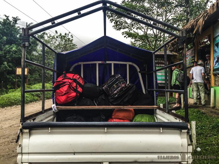 La furgoneta 4x4 que nos llevará desde Semuc Champey a Lanquín