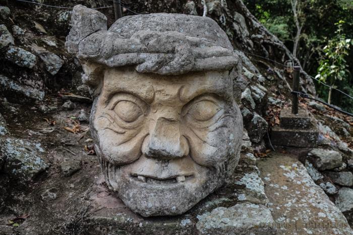 Escultura del anciano. Copán