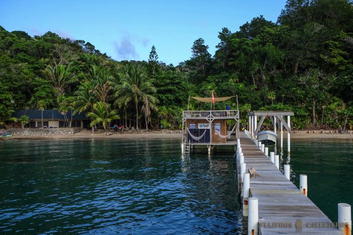 Embarcadero de Turtle Bay en Cayo Mayor. Cayos Cochinos