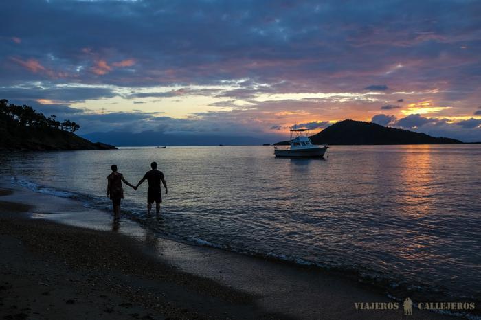 Atardecer en Cayos Cochinos