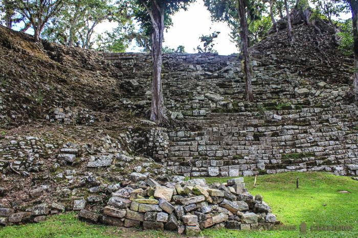 Detalles de las ruinas de Copán