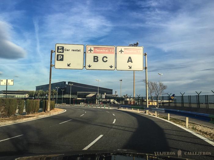 Acercándonos al aeropuerto de Barcelona