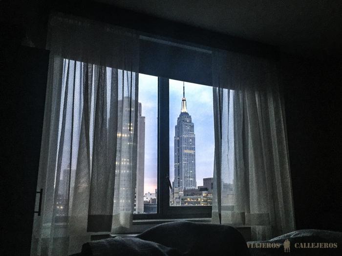 Vistas desde nuestra habitación en Nueva York