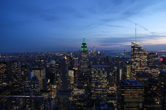 Anochecer en Nueva York desde el Top of the Rock