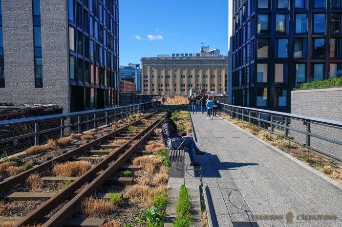 Descansando en el High Line