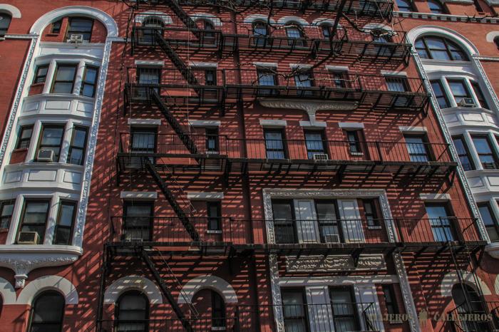 Escaleras de emergencia típicas en Harlem