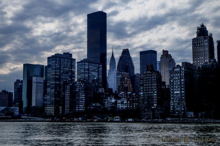 Vistas de Manhattan desde la Isla de Roosevelt