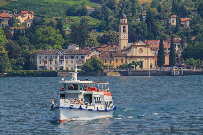 Barco por el Lago Como