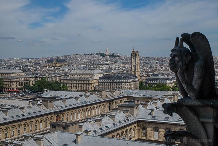 Vistas del Sacre Coeur desde Notre Dame
