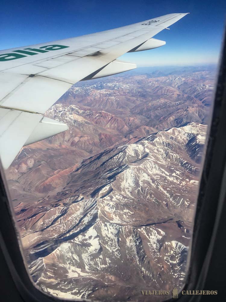 Llegando a Santiago de Chile