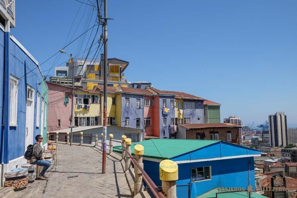 Color en las calles de Valparaíso